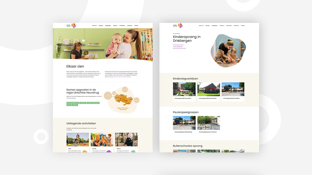 SKDD kinderopvang website